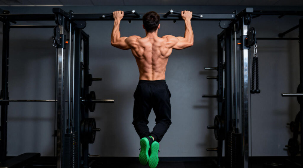 athletic muscular man performing pullup alternatives to build his back muscles.jpg