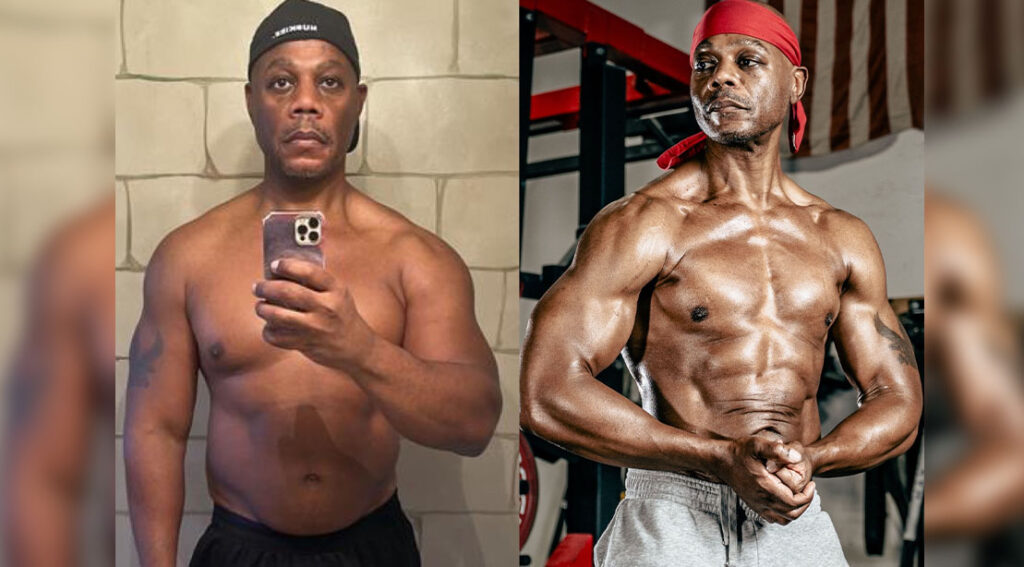 middle aged man before and after his physique transformation plan that resulted in a muscular younge.jpeg