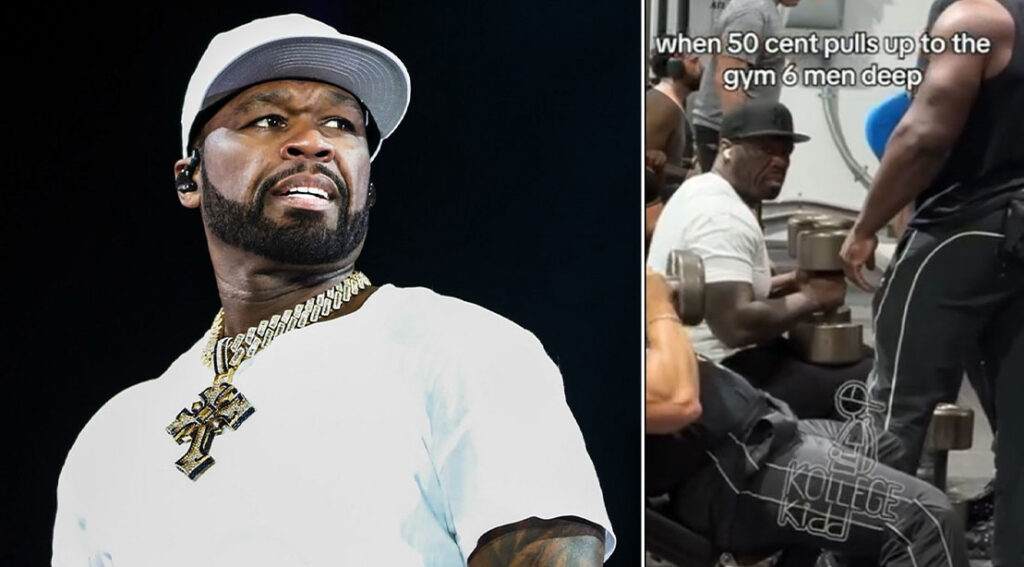 rapper 50 cent grilling gym goer filming his mid workout.jpg
