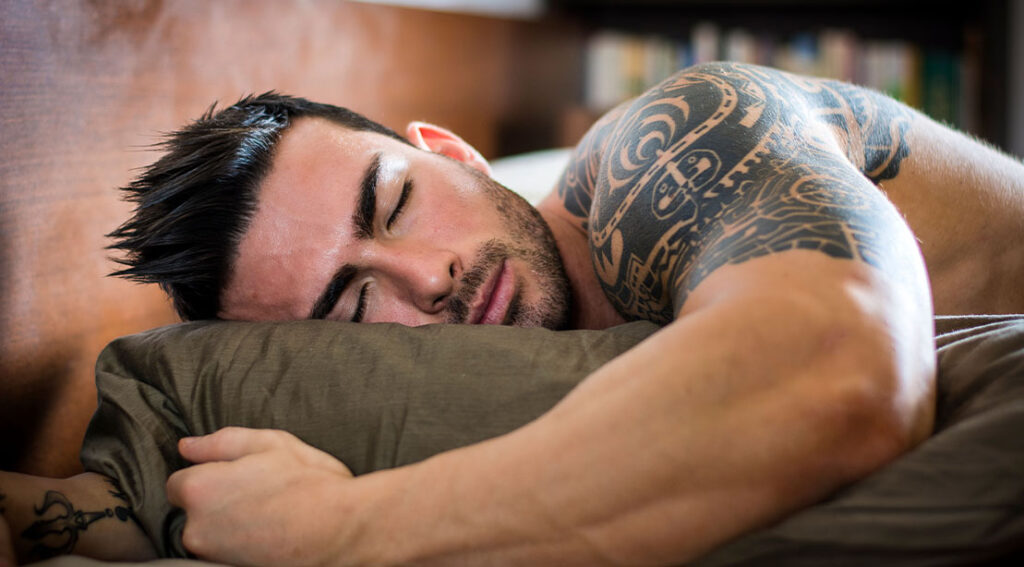 sleeping bodybuilder suffering from obstructive sleep apnea osa.jpg