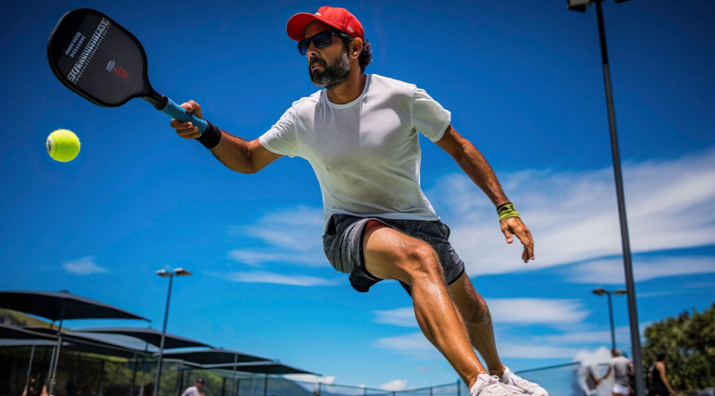 athletic man playing pickleball on a sunny day.jpg