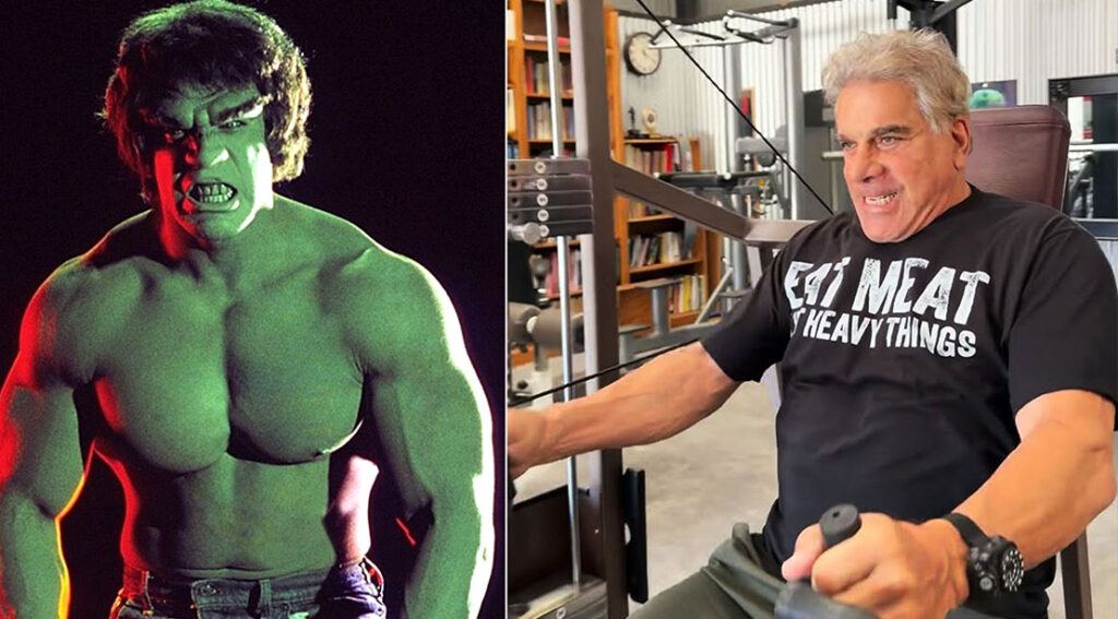 muscular actor lou ferrigno who played the incredible hulk hits the gym after major shoulder surgery.jpeg
