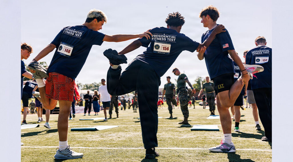 students at the presidential fitness test.jpg
