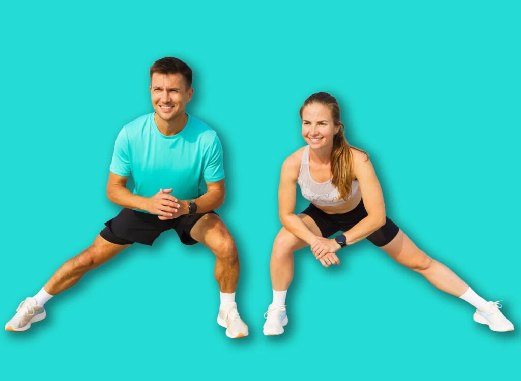 6 Body weight Workouts After 60 a Teacher Recommends fitness couple lateral lunges exercise 2543496001.jpg