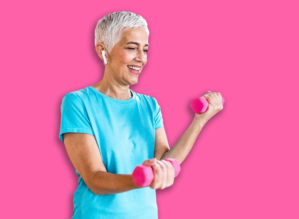 6 Newbie Dumbbell Workout routines To Repair Arm Power After 60 mature woman dumbbell curls exercise 1846270351.jpg