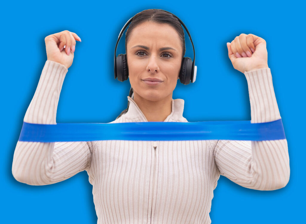 5 Status Workouts That Company Arm Jiggle Sooner Than Gymnasium Machines After 60 woman band pull aparts exercise 2707383851.jpg