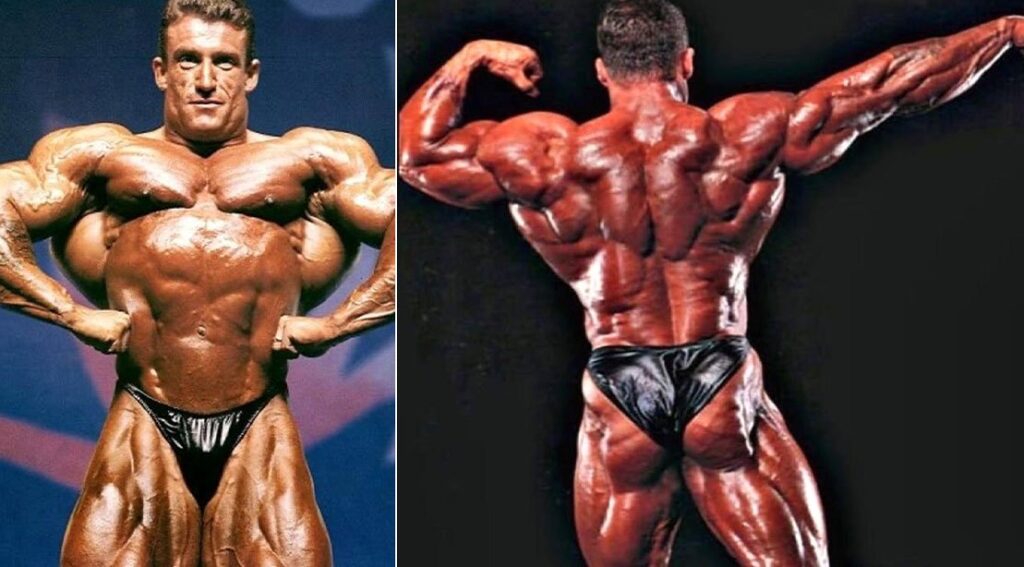 bodybuilder dorian yates muscular back at the 1993 olympia competition.jpg